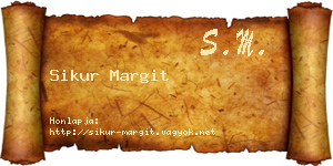 Sikur Margit névjegykártya